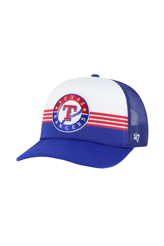 Men's '47 Royal Texas Rangers Lift Off Foam Front Mesh Trucker Adjustable Hat