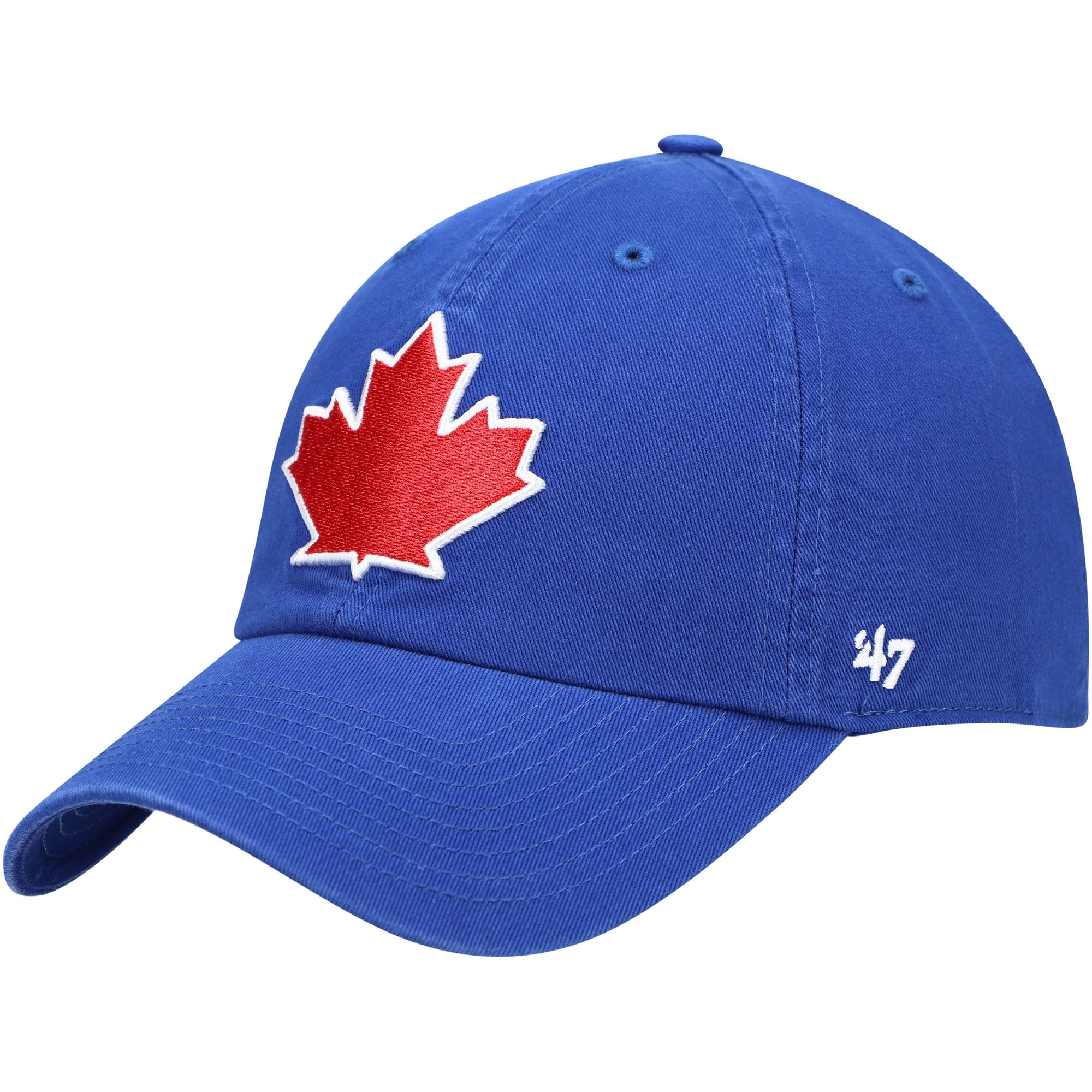 Toronto Blue Jays '47 Clean up Black on Black Red Leaf Adjustable Hat – The  Sports Collection