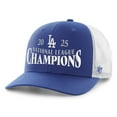 thumbnail image 1 of Men's '47 Royal/White Los Angeles Dodgers 2025 National League Champions Trucker Adjustable Hat, 1 of 2