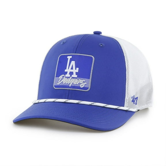 Men's '47 Royal/White Los Angeles Dodgers Scratch Adjustable Trucker Hat