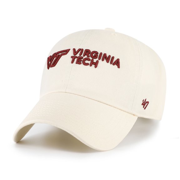 Men's '47 Sand Virginia Tech Hokies Clean Up Adjustable Hat