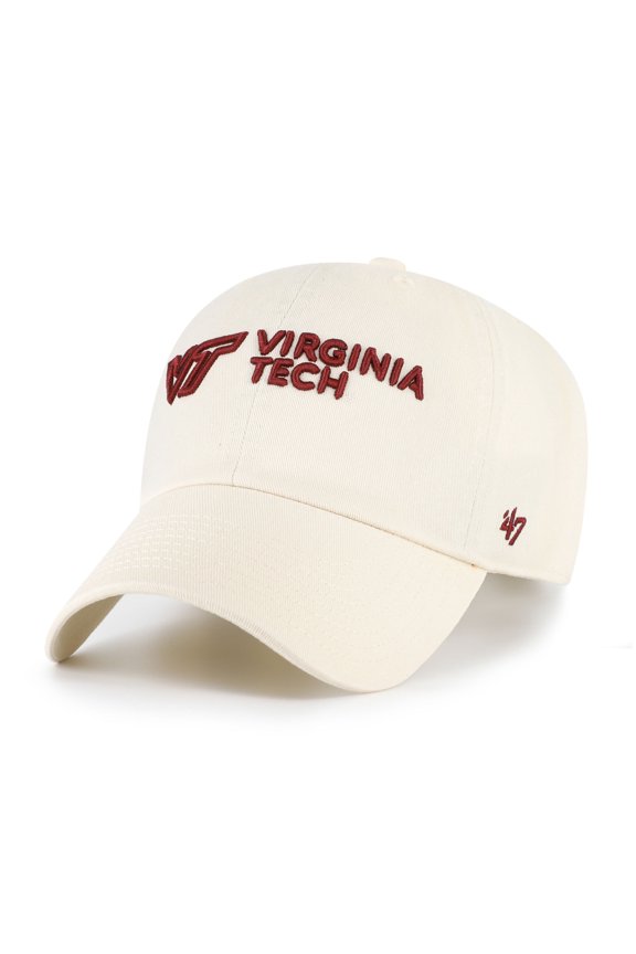 Men's '47 Sand Virginia Tech Hokies Clean Up Adjustable Hat