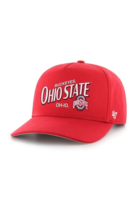 Men's '47 Scarlet Ohio State Buckeyes Relaxed Fit Hitch Adjustable Hat