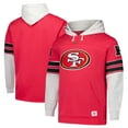 thumbnail image 1 of Men's '47 Scarlet San Francisco 49ers Big & Tall Lacer Pullover Hoodie, 1 of 3