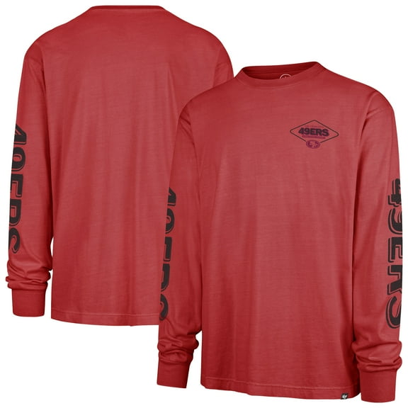 Men's '47 Scarlet San Francisco 49ers Cairn Ravine Foundation Long Sleeve T-Shirt
