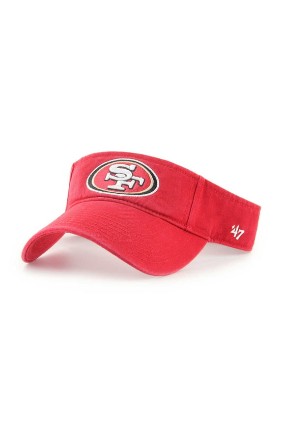 Men's '47 Scarlet San Francisco 49ers Clean Up Visor