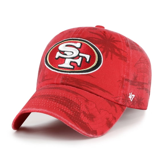 Men's-'47  Scarlet San Francisco 49ers Fiji Clean Up Adjustable Hat