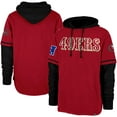Men's '47 Scarlet San Francisco 49ers Shortstop Pullover Hoodie
