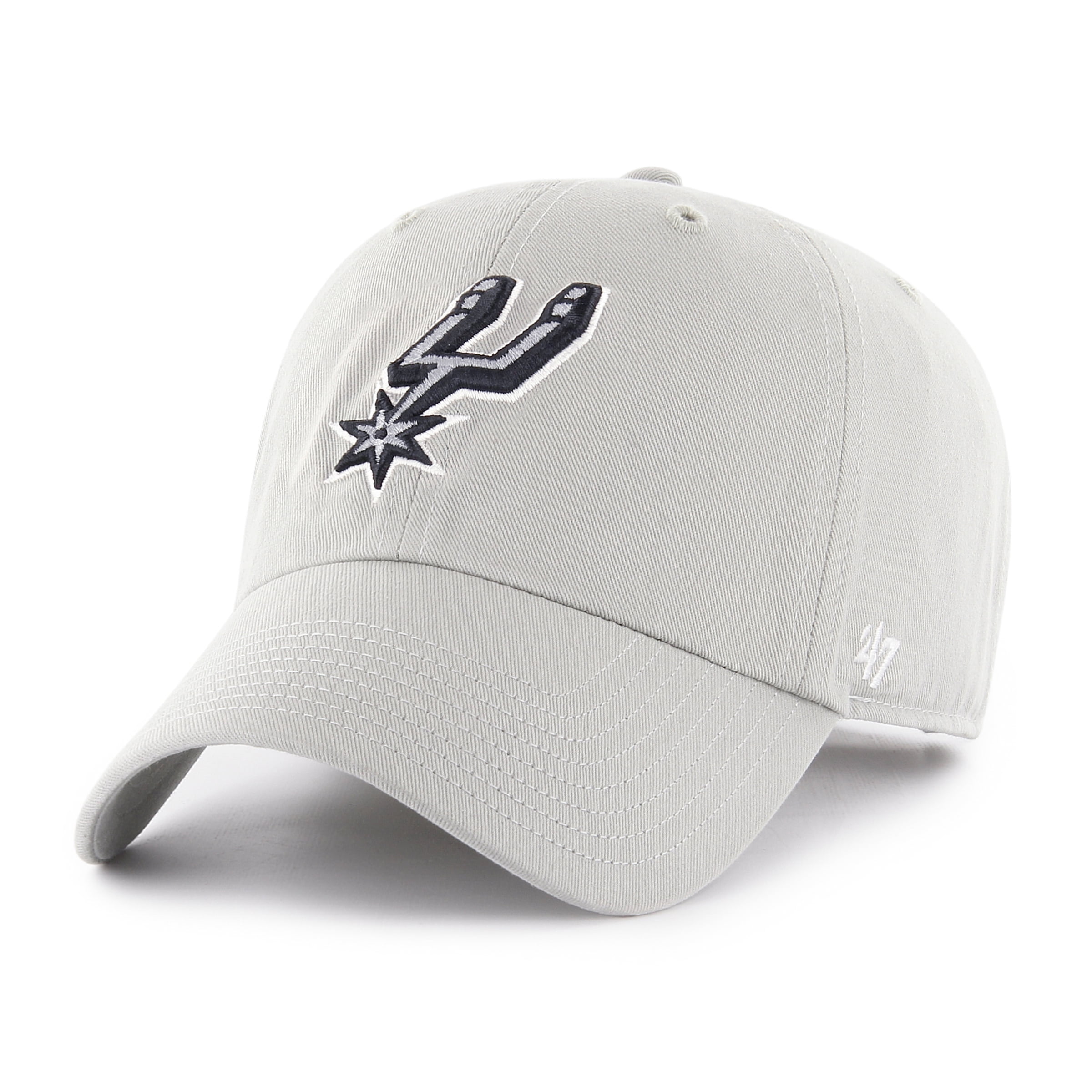 Men's '47 Silver San Antonio Spurs Clean Up Adjustable Hat - Walmart.com