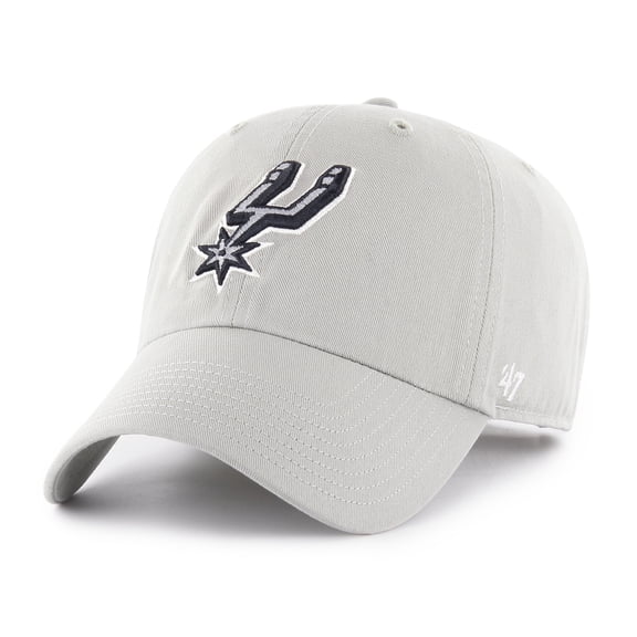Men's '47 Silver San Antonio Spurs Clean Up Adjustable Hat