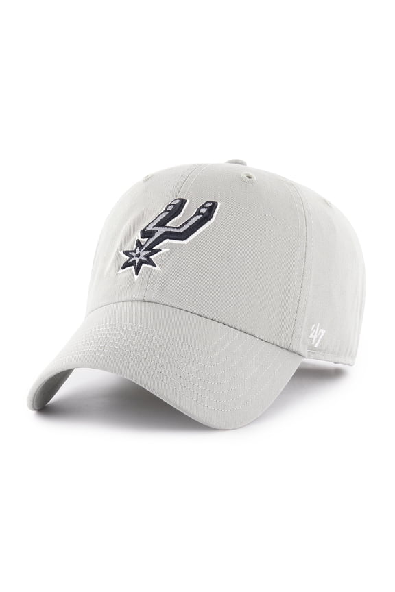 Men's '47 Silver San Antonio Spurs Clean Up Adjustable Hat