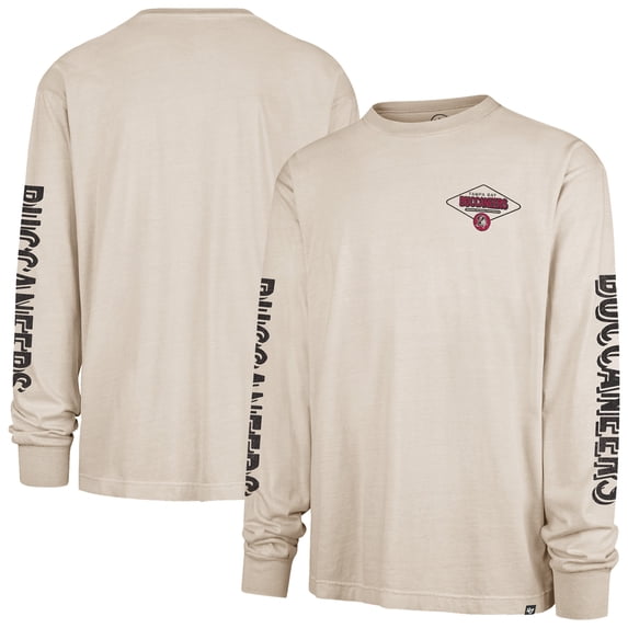 Men's '47 Tan Tampa Bay Buccaneers Cairn Ravine Foundation Throwback Long Sleeve T-Shirt