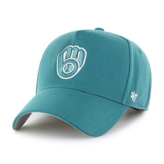 Men's-'47  Teal Milwaukee Brewers Ballpark Offside Adjustable Hat