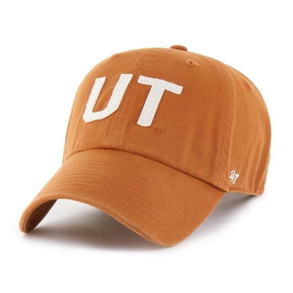 Men's '47 Texas Orange Texas Longhorns Clean Up Adjustable Hat