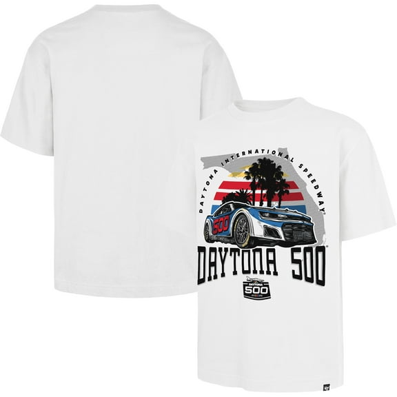 Men's '47 White 2025 Daytona 500 Foundation T-Shirt