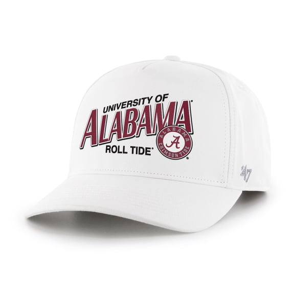 Men's '47 White Alabama Crimson Tide Relaxed Fit Hitch Adjustable Hat