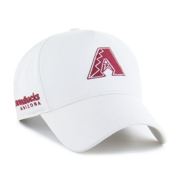 Men's '47 White Arizona Diamondbacks Foundational Pinch Offside Adjustable Hat