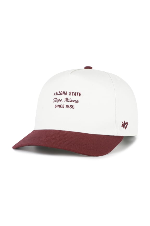 Men's '47 White Arizona State Sun Devils Contemporary Basics Two-Tone Hitch Adjustable Hat