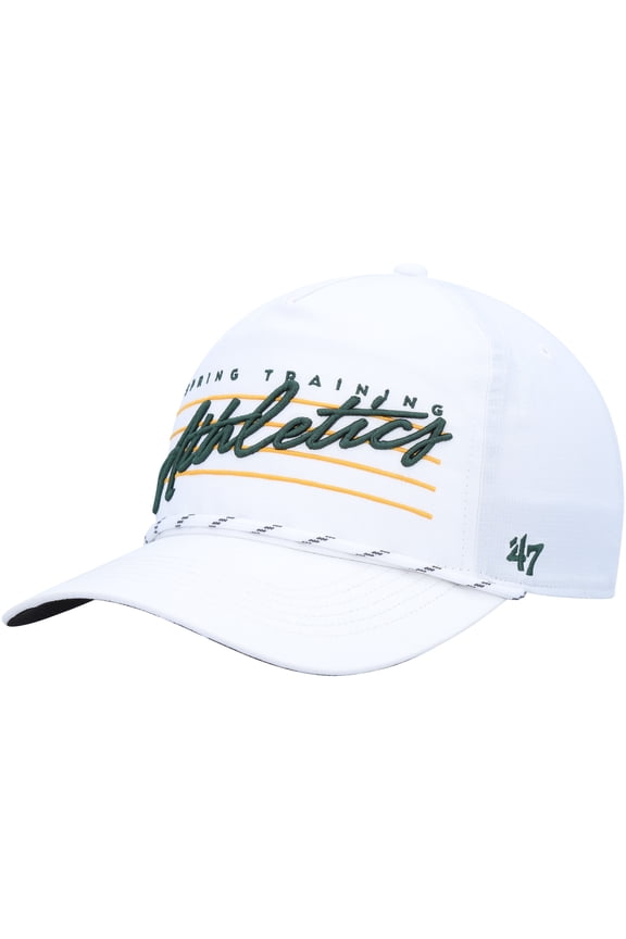 Men's '47 White Athletics Downburst Hitch Snapback Hat