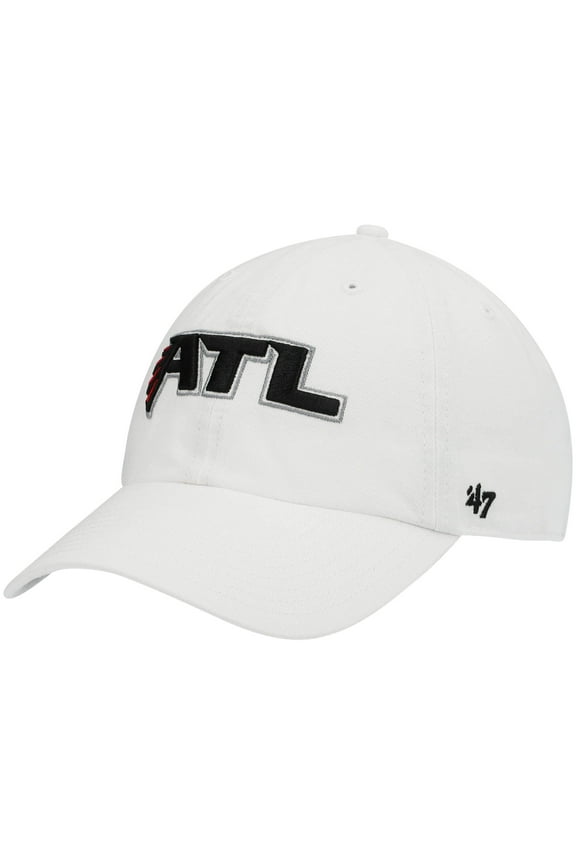 Men's '47 White Atlanta Falcons Clean Up Adjustable Hat