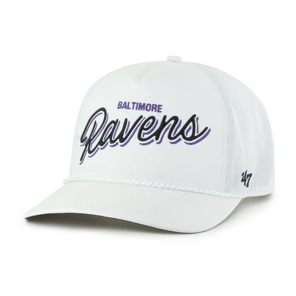 Men's '47 White Baltimore Ravens Brrr Fairway Hitch Adjustable Hat
