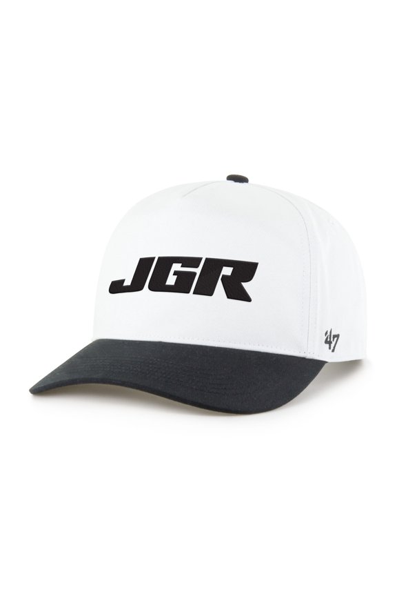 Men's '47  White/Black Joe Gibbs Racing NASCAR Two-Tone Team Adjustable Hitch Hat