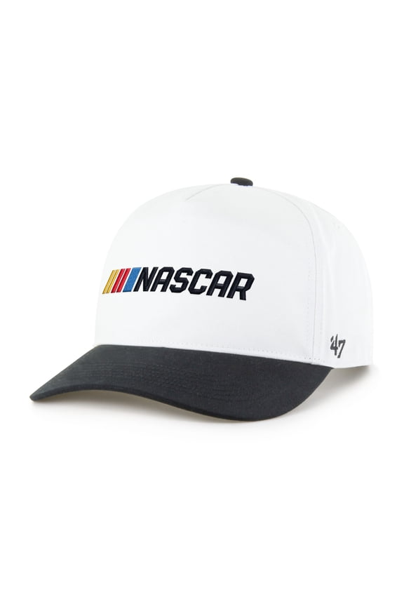 Men's '47 White/Black NASCAR Two-Tone Team Adjustable Hitch Hat