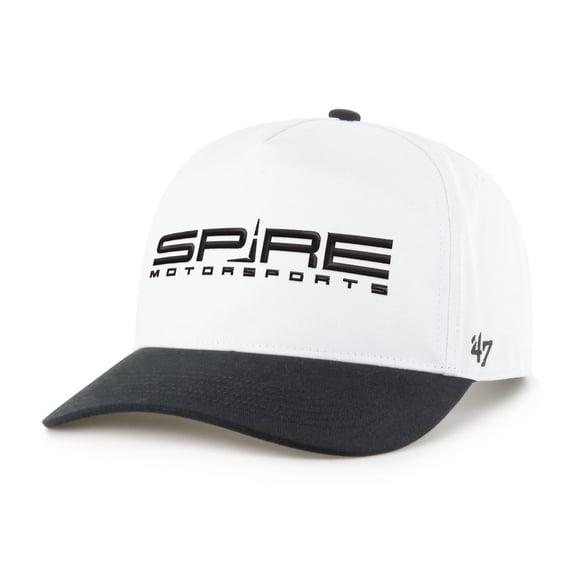 Men's '47 White/Black Spire Motorsports NASCAR Two-Tone Team Adjustable Hitch Hat