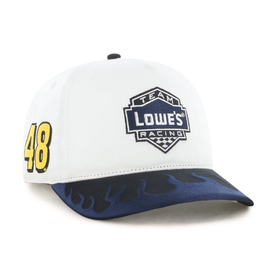 Men's '47 White/Blue Jimmie Johnson Flame Hitch Adjustable Hat