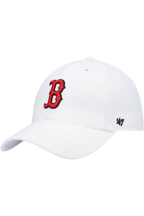Men's '47 White Boston Red Sox Clean Up Adjustable Hat