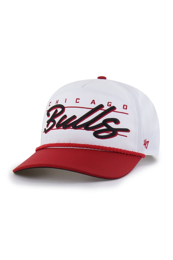 Men's '47  White Chicago Bulls brrr- Condor Two-Tone Hitch Rope Adjustable Hat