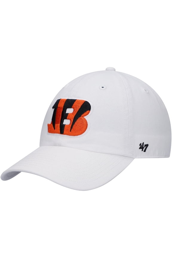 Men's '47 White Cincinnati Bengals Clean Up Adjustable Hat