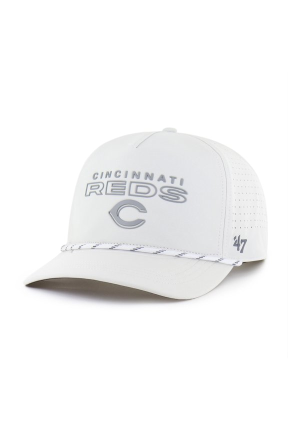 Men's '47 White Cincinnati Reds Forward Vault Hitch Adjustable Hat