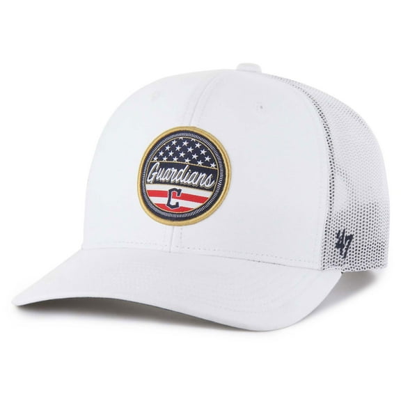 Men's '47 White Cleveland Guardians Homage Adjustable Trucker Hat
