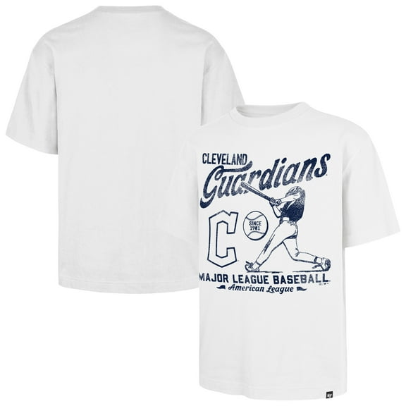 Men's '47 White Cleveland Guardians Regional Batter Foundation T-Shirt