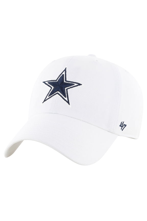 Men's '47 White Dallas Cowboys Clean Up Primary Adjustable Hat