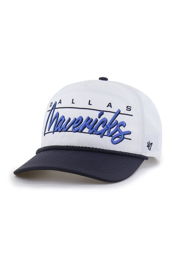 Men's '47 White Dallas Mavericks brrr- Condor Two-Tone Hitch Rope Adjustable Hat