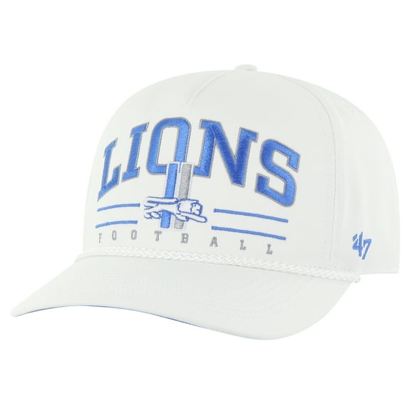 Men's '47 White Detroit Lions Roscoe Hitch Rope Adjustable Hat