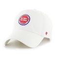 thumbnail image 1 of Men's '47  White Detroit Pistons Clean Up Adjustable Hat, 1 of 2