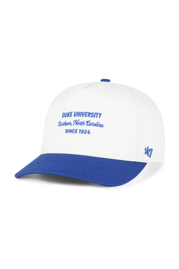 Men's '47 White Duke Blue Devils Contemporary Basics Two-Tone Hitch Adjustable Hat