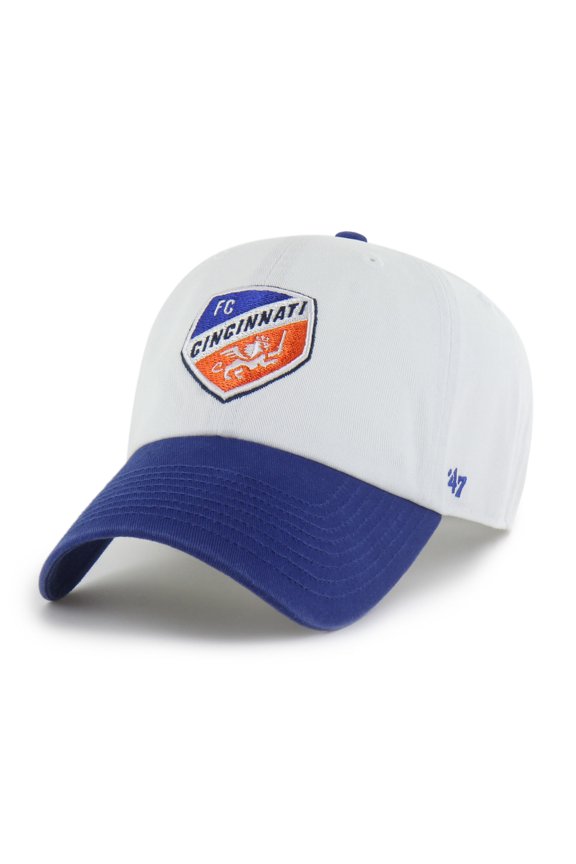 Men's '47 White FC Cincinnati Two-Tone Clean Up Adjustable Hat