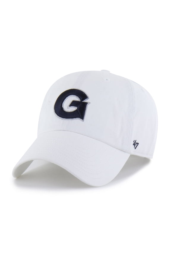 Men's '47 White Georgetown Hoyas Clean Up Adjustable Hat