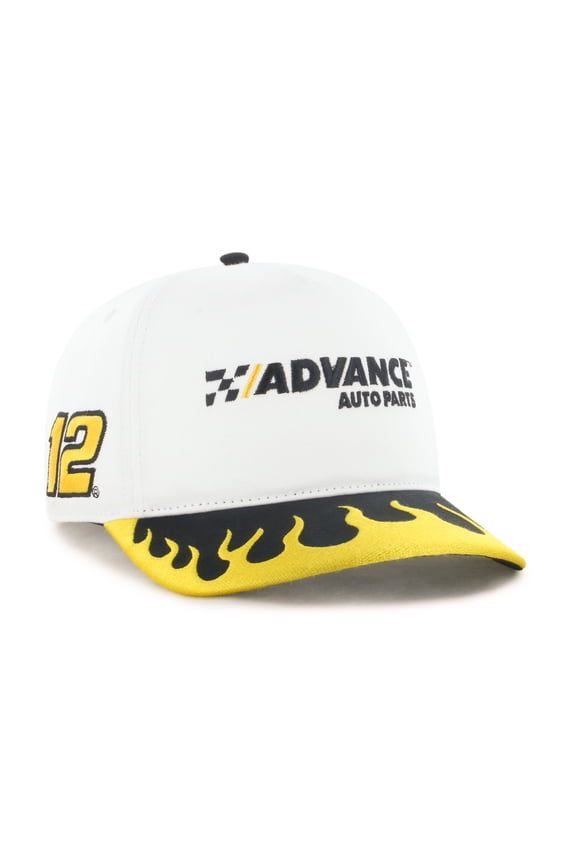 Men's '47  White/Gold Ryan Blaney Flame Hitch Adjustable Hat