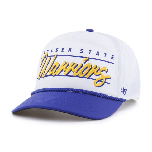 Men's '47  White Golden State Warriors brrr- Condor Two-Tone Hitch Rope Adjustable Hat