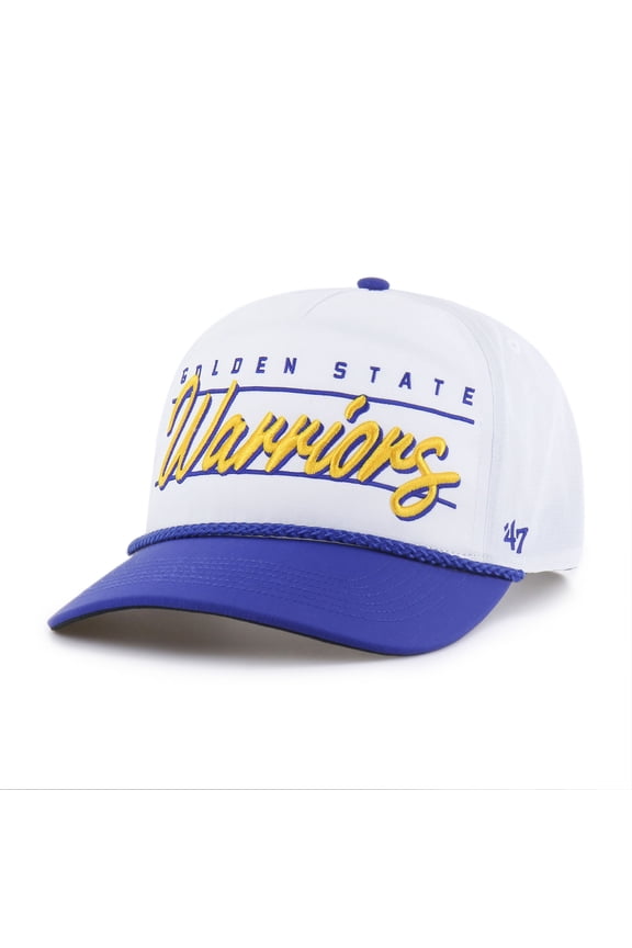 Men's '47 White Golden State Warriors brrr- Condor Two-Tone Hitch Rope Adjustable Hat