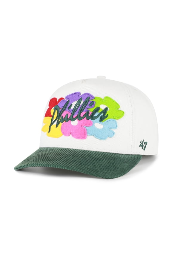 Men's '47 White/Green Philadelphia Phillies Flora Gallery Hitch Adjustable Hat