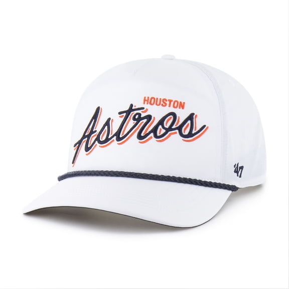 Men's '47 White Houston Astros Brrr Fairway Hitch Adjustable Hat
