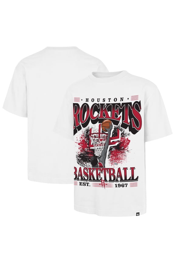 Men's '47 White Houston Rockets Regional Foundation T-Shirt