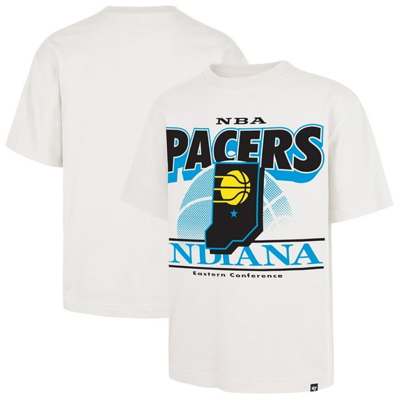Men's-'47 White Indiana Pacers City Edition Shifty Foundation T-Shirt