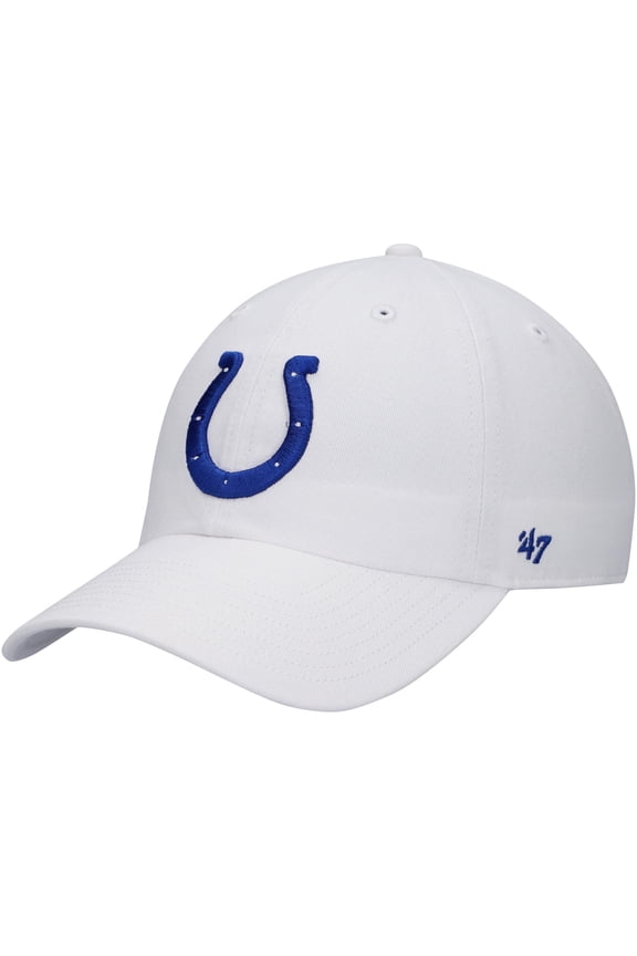 Men's '47 White Indianapolis Colts Clean Up Adjustable Hat